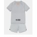 Barcelona kläder Barn 2022-23 Tredje Tröja Kortärmad (+ korta byxor)